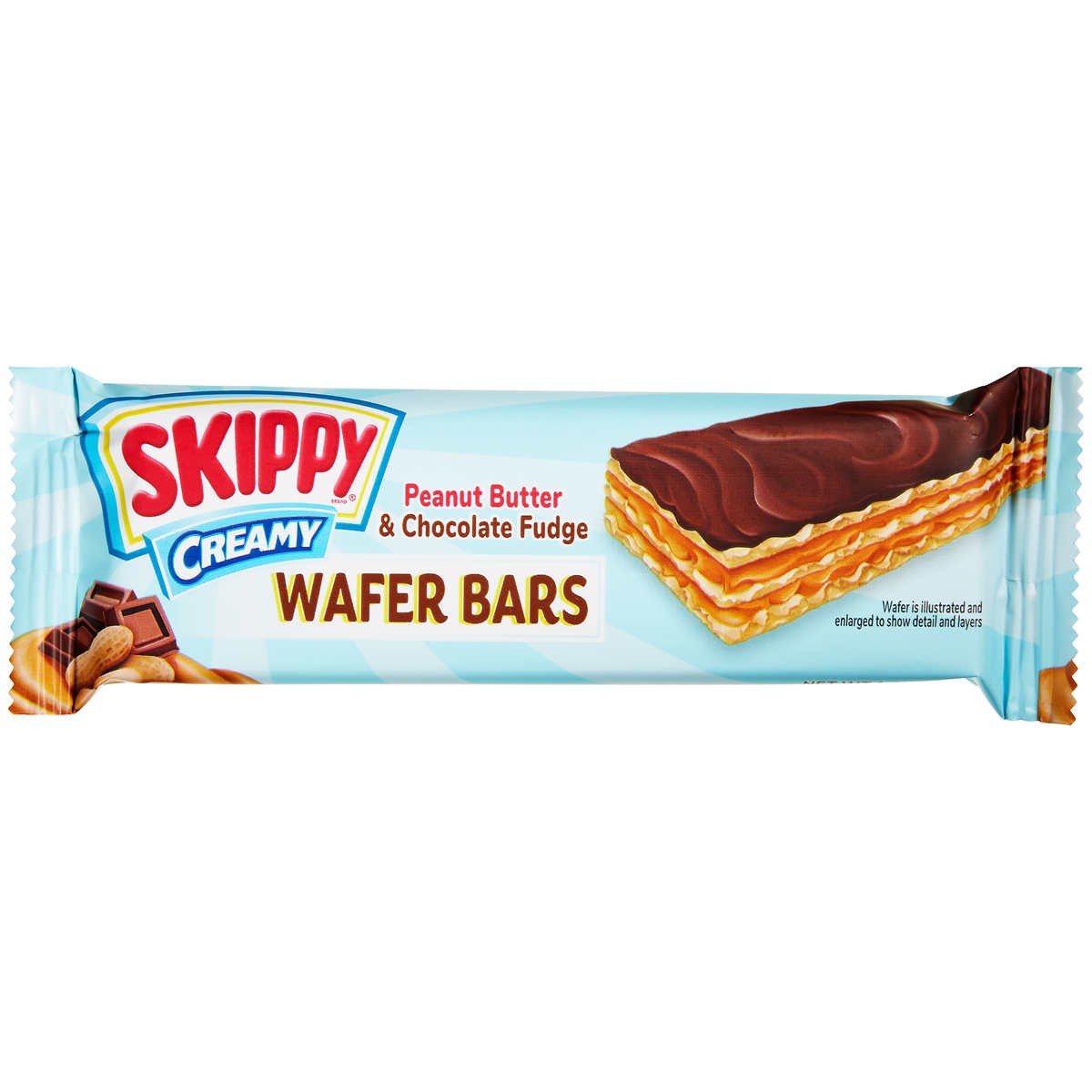 Barra Oblea Mantequilla de Maní Cremosa y Chocolate Skippy 22 un x 36 g