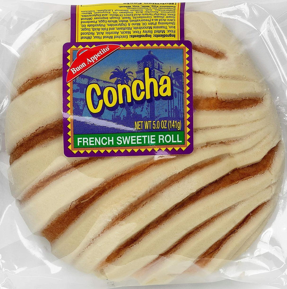 Pastel Concha French Sweetie Roll Bon Appetit 141 g