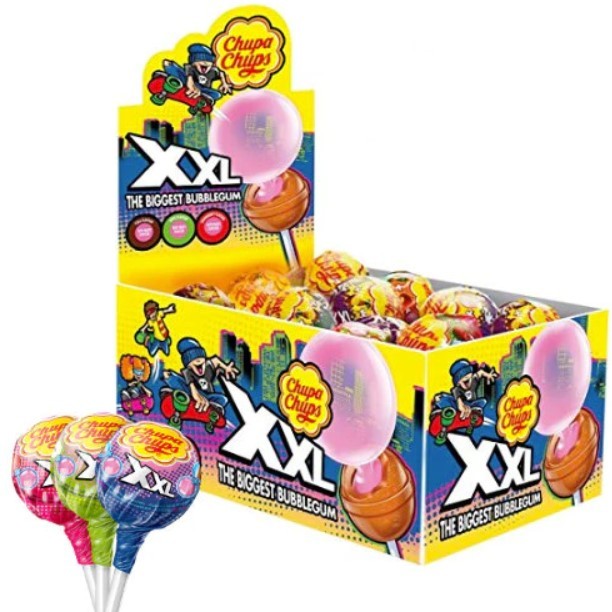 Chupete con Chicle Xxl Chupa Chups 25 un x 29 g