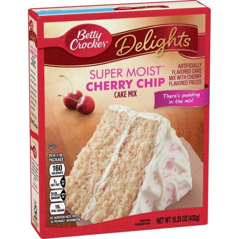 Mezcla Torta Super Moist Cherry Chip Betty Crocker 432 g