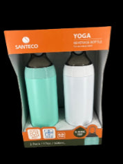 Botella Yoga Green/White 2 UN 500 ml Santeco 2 un