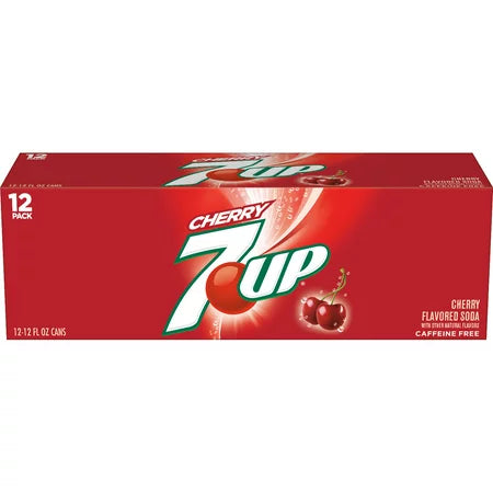 Bebida Cherry Lata 7Up 12 un x 355 ml