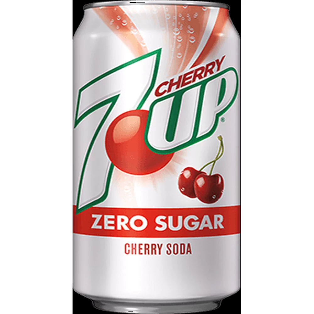 Bebida Cherry Zero Sugar Lata 7 Up 355 ml