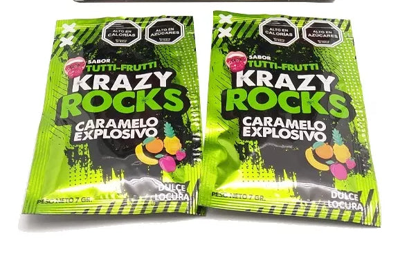 Caramelos Tutti Frutti Krazy Rock Dulce Locura 7 g