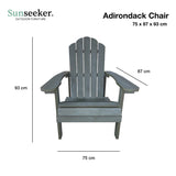 Silla Adirondack Gray Classic Sunseeker 1 un