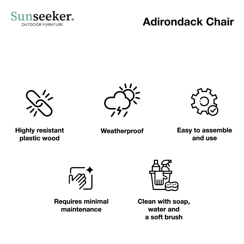 Silla Adirondack Teak Original Sunseeker 1 un