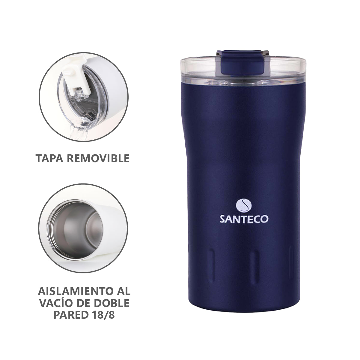 Tumbler KARIBA Midnight Blue 350 ml Santeco 1 un