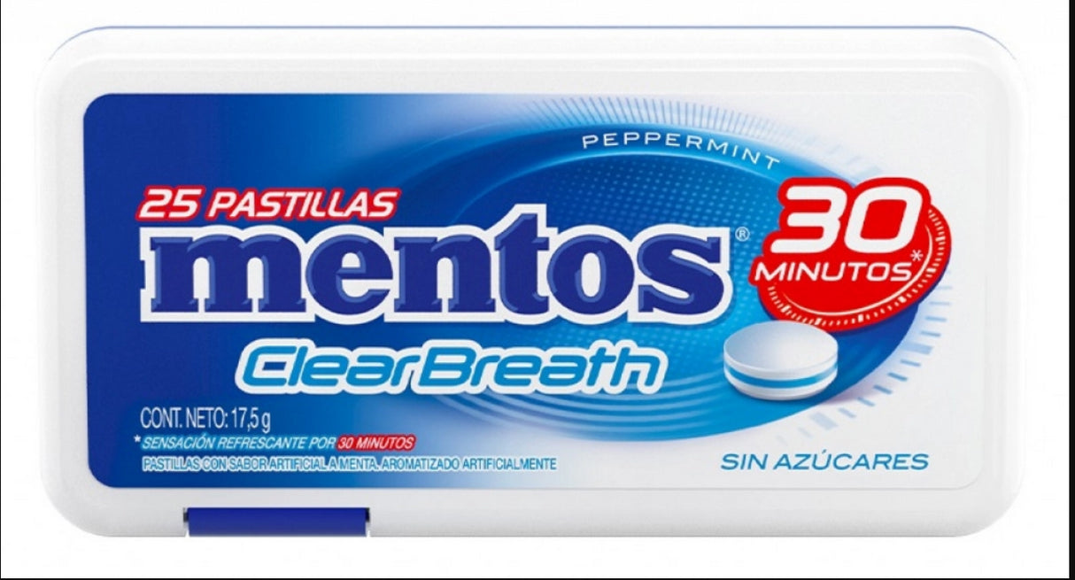 Mentas Clearbreath Peppermint Mentos 17.5 g