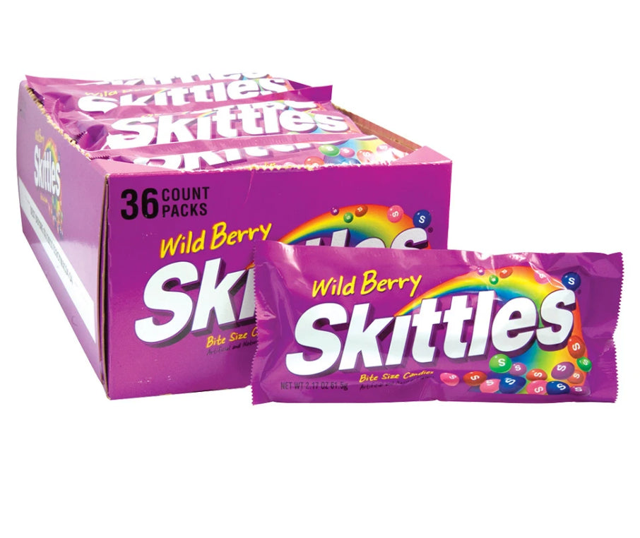 Masticables Wild Berry Skittles 36 un x 57 g