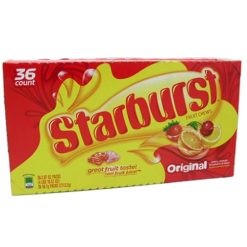 Masticables Original Starburst 36 un x 57 g