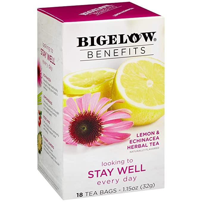 Té de Hierbas Limón Echinacea Benefits Stay Well Bigelow 32 g