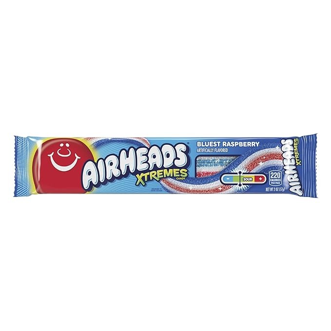 Masticable Xtremes Sour Belts Airheads 57 g