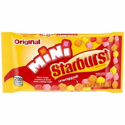 Masticables Minis Single Starburst 52 g