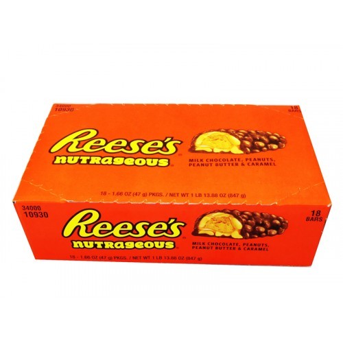 Barra Chocolate Nutrageous Reese's 18 un x 47 g