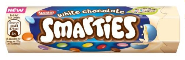 Caramelos White Hexatube Smarties 36 g