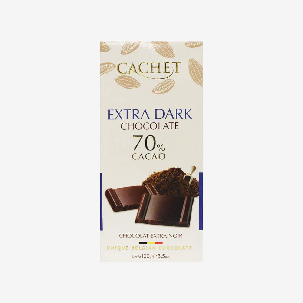 Barra Chocolate Extra Negro 70 Cachet 100 g