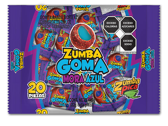 Gomitas Goma Mora Azul Zumba 22 g