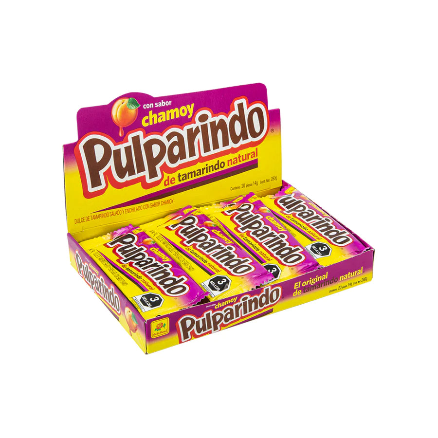 Masticables Pulparindo Chamoy De la Rosa 20 un x 14 g