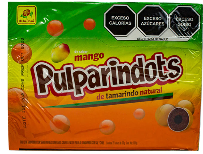 Caramelos Pulparindots Mango De la Rosa 20 un x 30 g