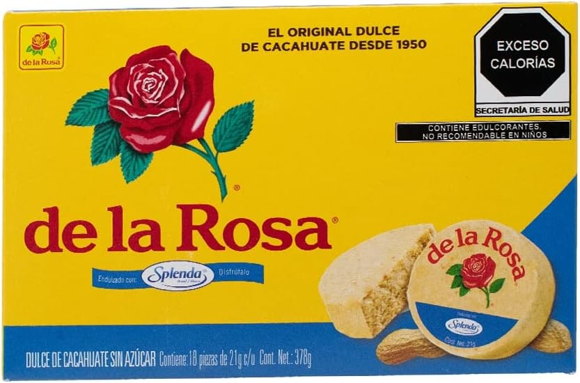 Mazapán de Maní sin Azúcar De La Rosa 18 un x 21 g