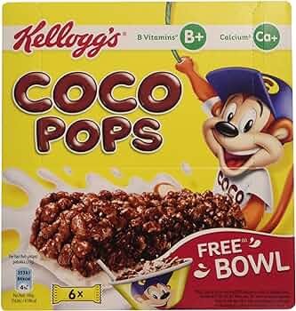 Barritas Coco Pops Chocolate Kellogg's 6 un x 20 g