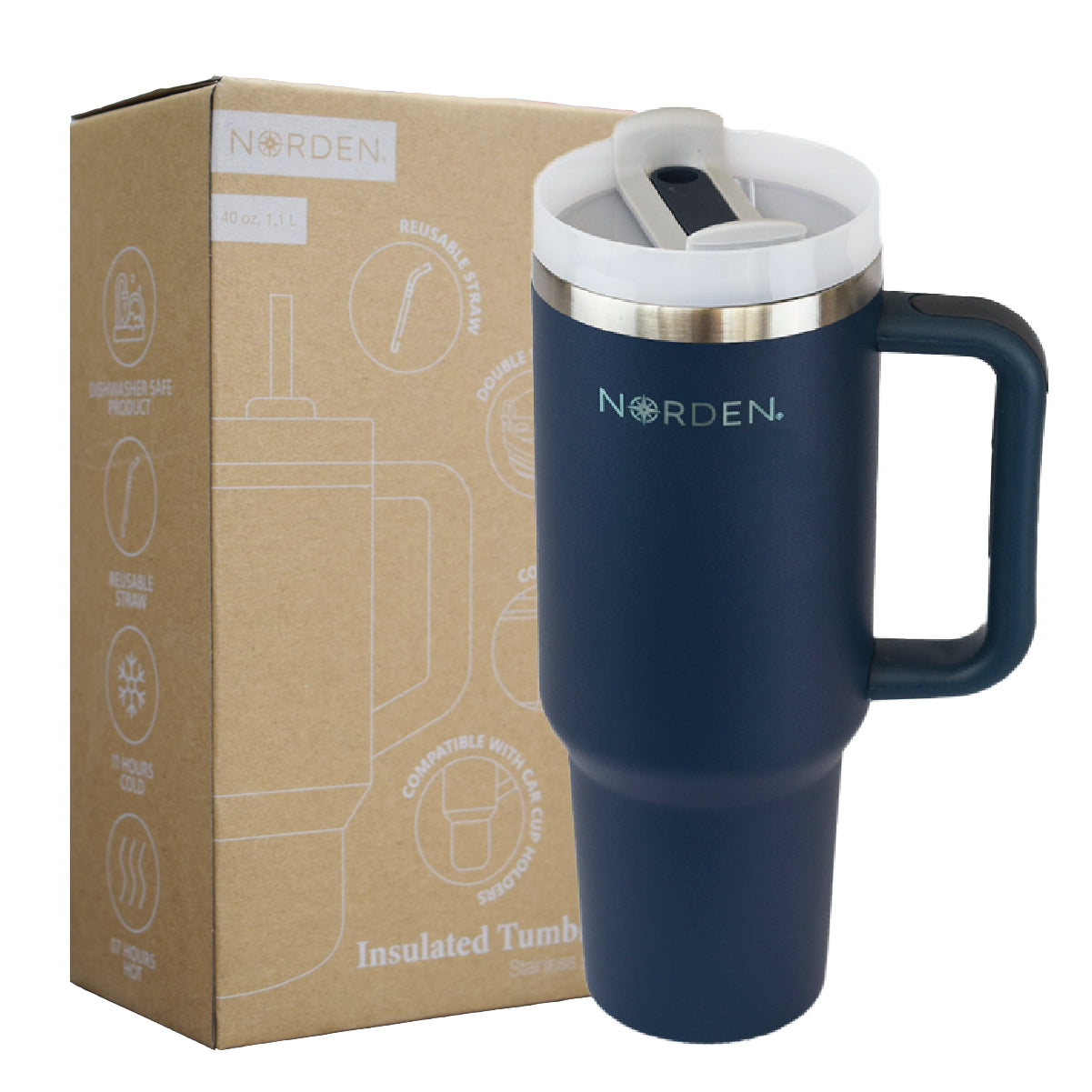 Insulated Tumbler Navy 1200 ml Norden 1 un