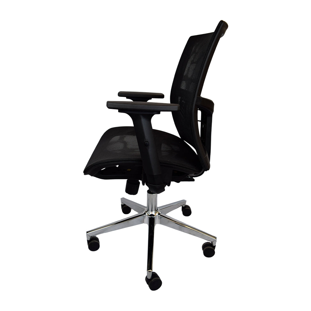 Silla Escritorio Executive Series Chrome Black Home Logics 1 un