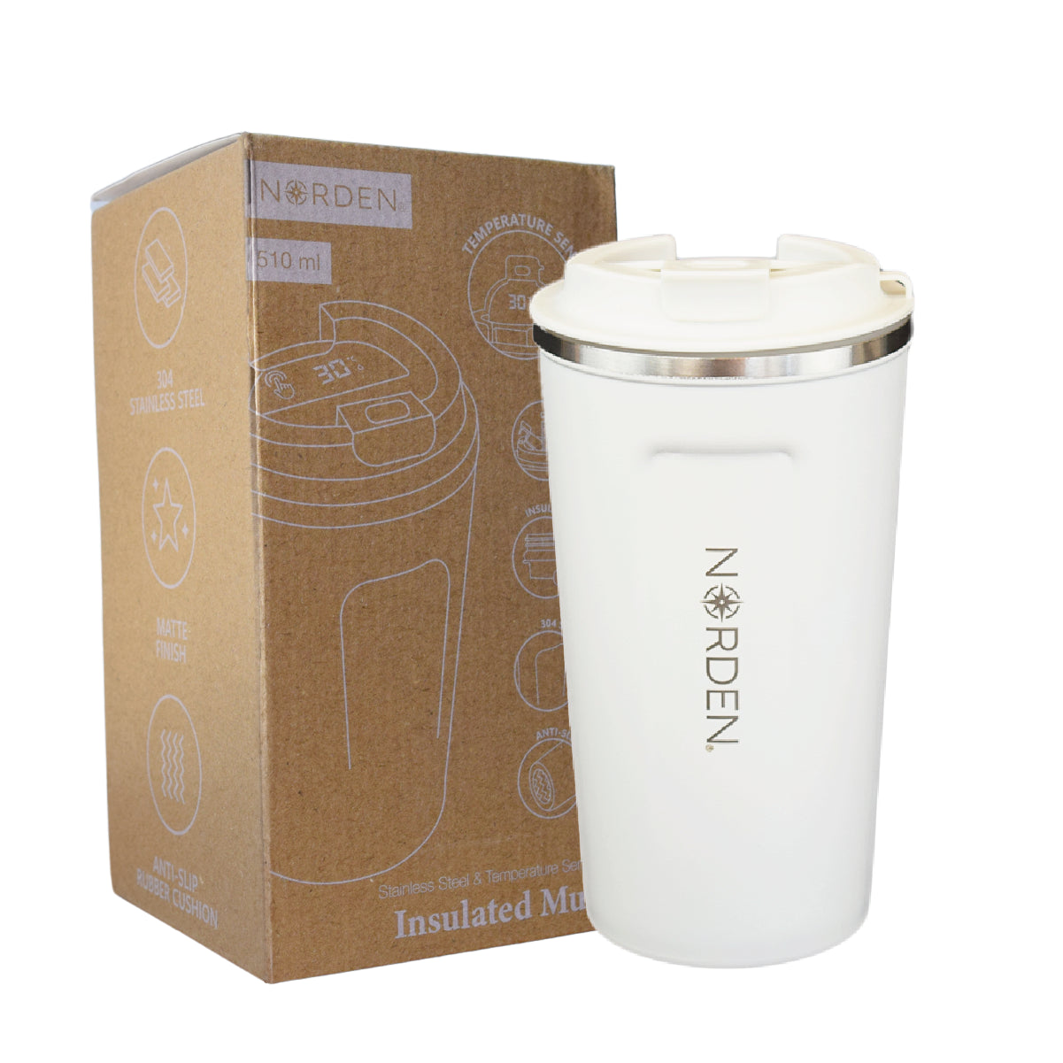 Coffee Mug Sensor Temperatura Blanco 510 ml Norden 1 un