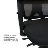 Silla Escritorio Air Series Chrome Black Home Logics 1 un