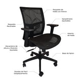 Silla Escritorio Executive Series Nylon Black Home Logics 1 un