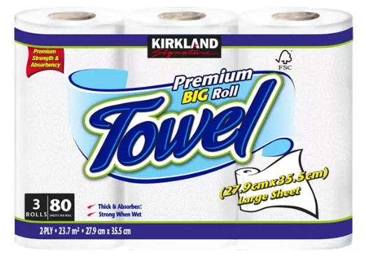 Toalla Papel Towel Kirkland 1 un