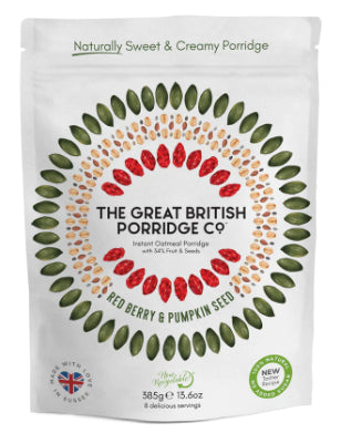 Avena Instantánea Berries Rojos Semillas Calabaza The Great British Porridge Co 385 g