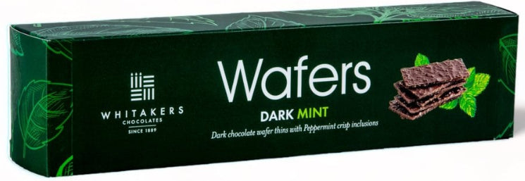 Chocolate Negro Menta Wafers Whitakers 175 g