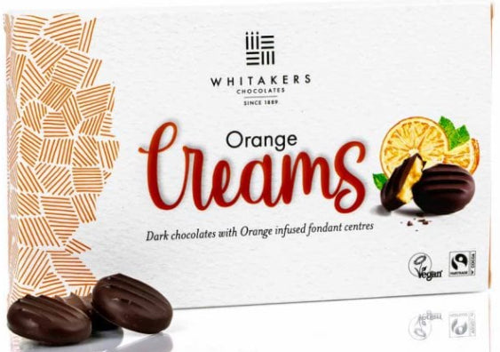 Bombones Chocolate Negro Crema Naranja Whitakers 150 g