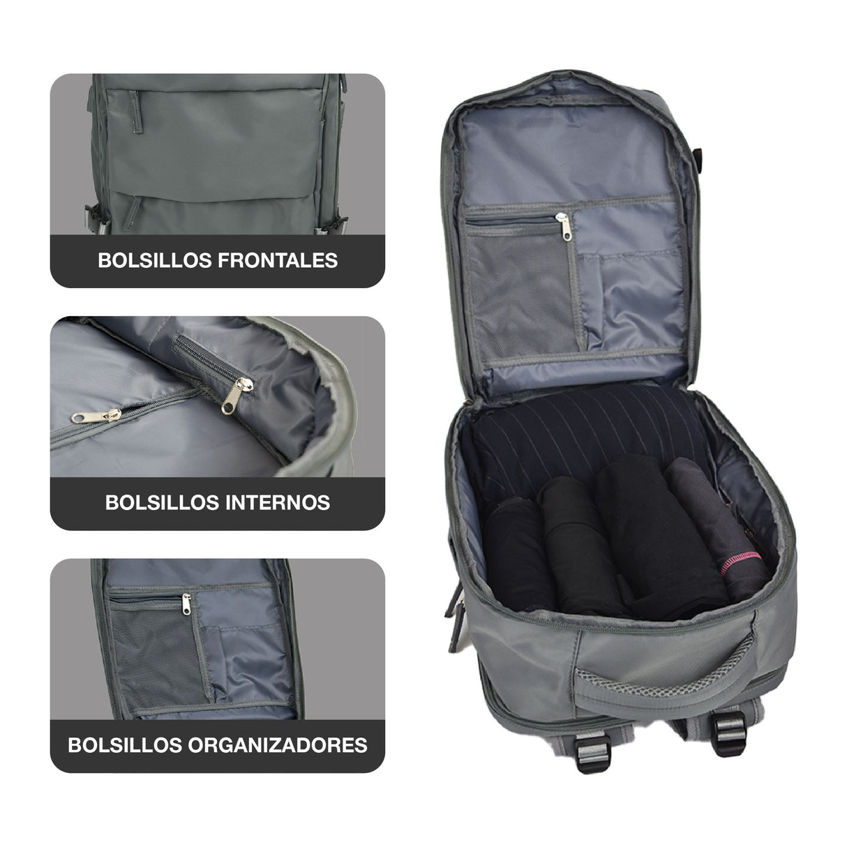 Mochila De Viaje Explorer Gray Norden 1 un