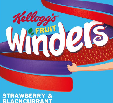 Barras de Fruta Frutilla Grosella Winders Rolls Kellogg's 17 g