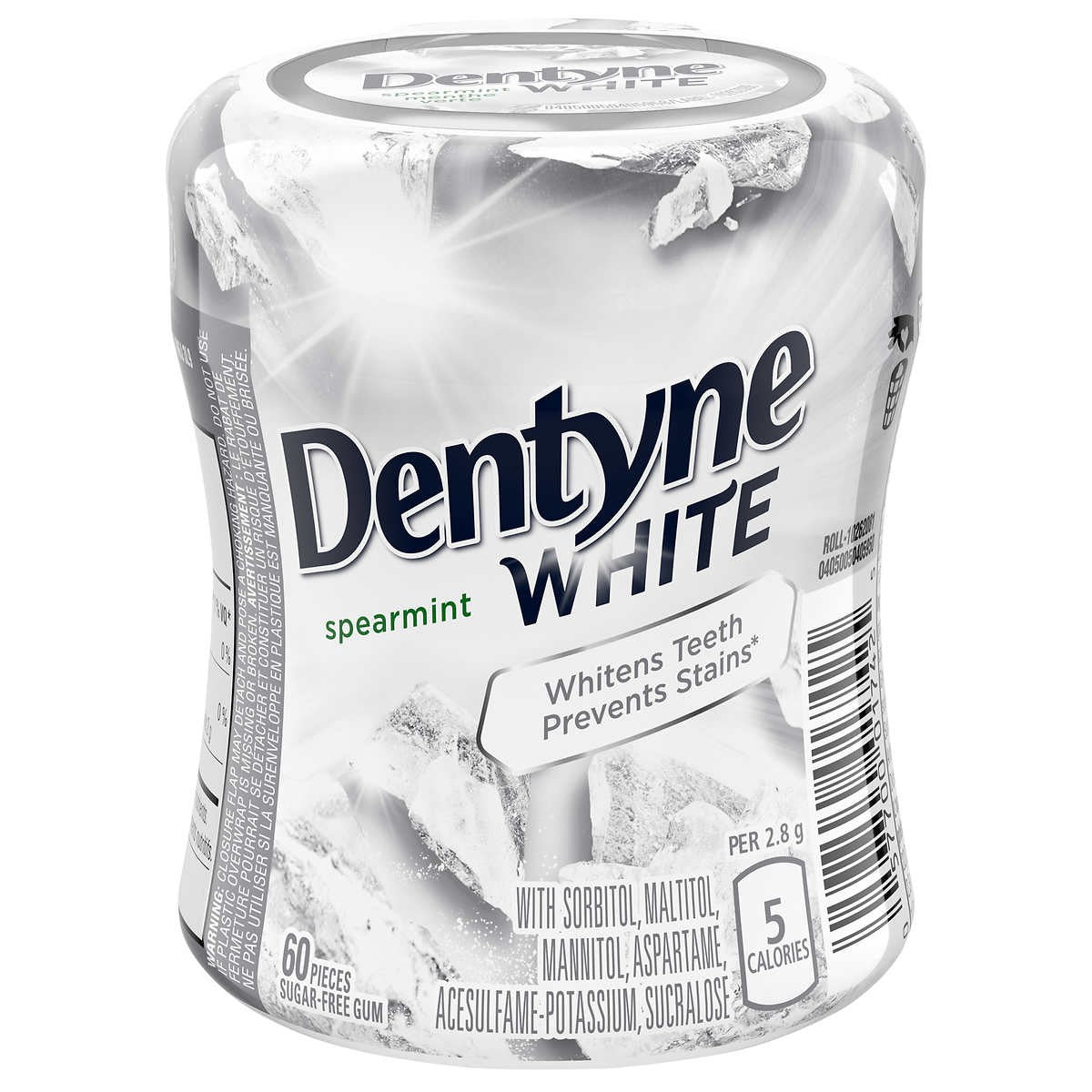 Chicles White Spearmint Dentyne 60 un