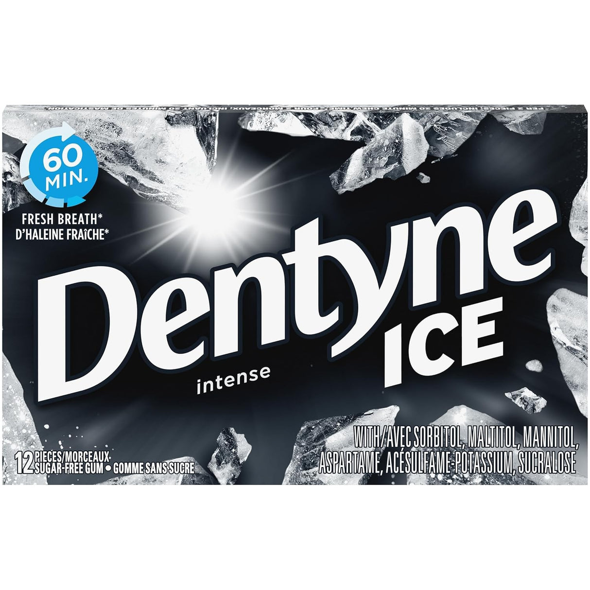 Chicles Ice sin Azúcar Intense Dentyne 12 un