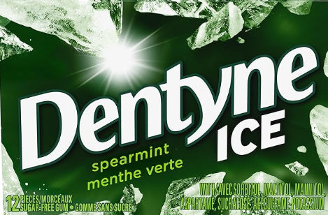 Chicles Ice sin Azúcar Spearmint Dentyne 12 un