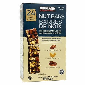 Barritas de Frutos Secos Kirkland 24 un x 40 g