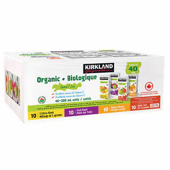 Jugos Variedades Kirkland 40 un x 200 ml