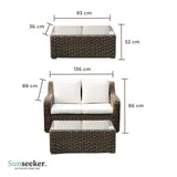 Set Terraza Rattan Tenerife Sunseeker 1 un