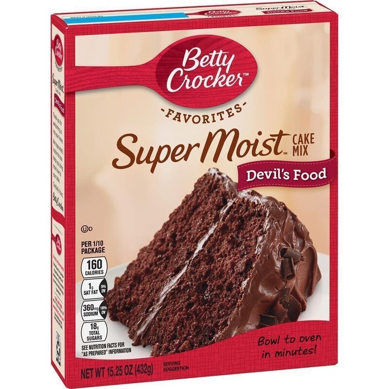 Mezcla Torta Chocolate Negro Betty Crocker 432 g