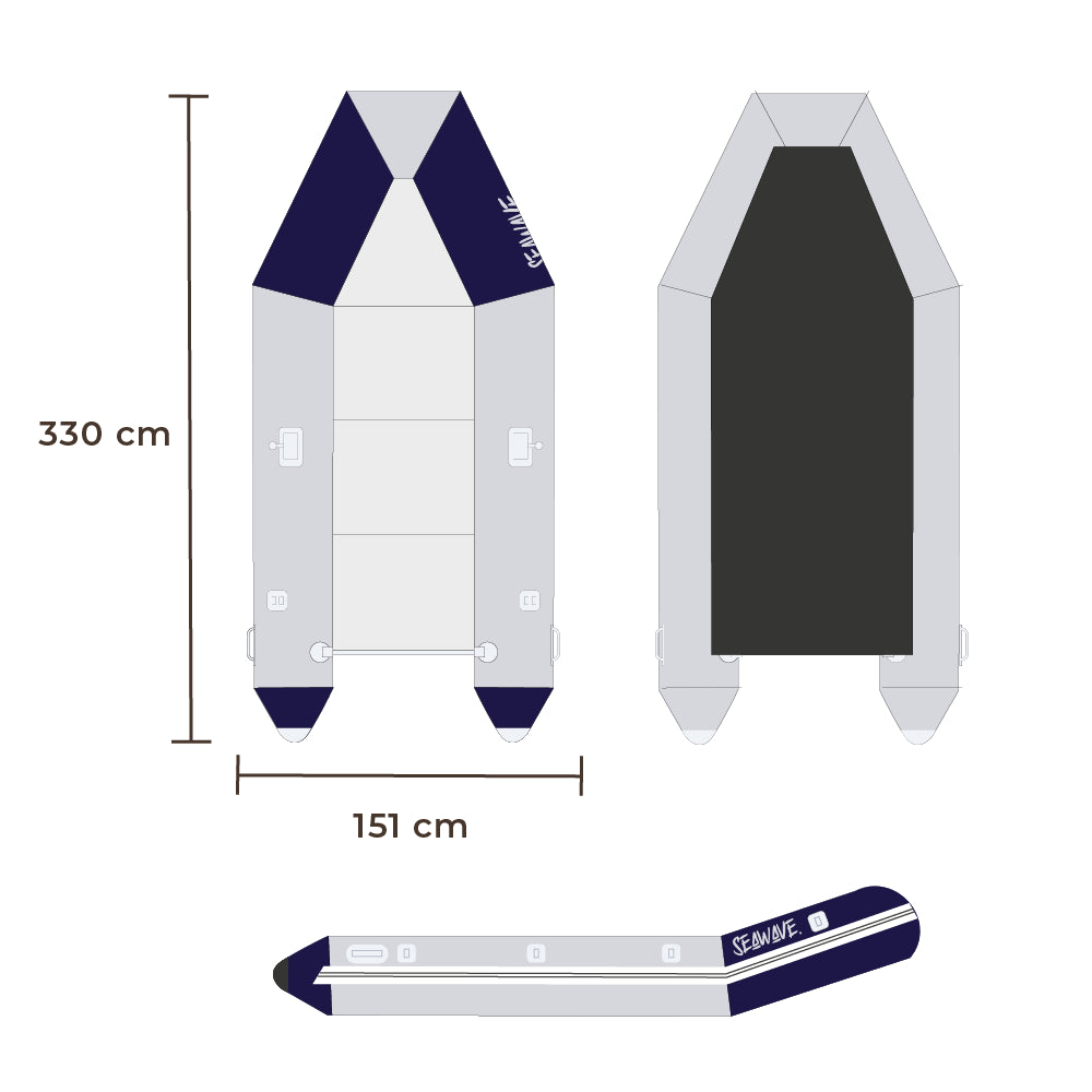 Bote Inflable 3 m Seawave 1 un