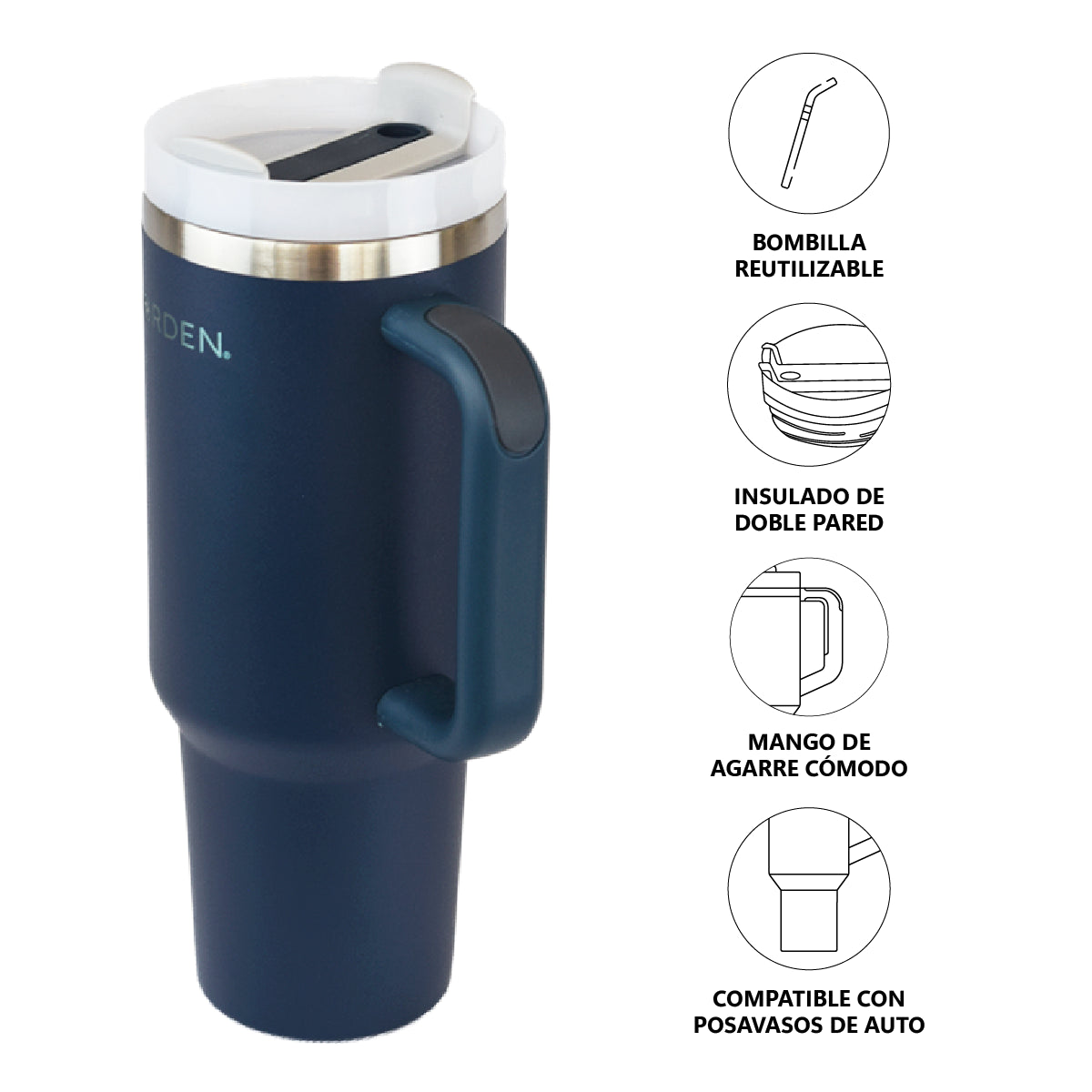 Insulated Tumbler Navy 1200 ml Norden 1 un