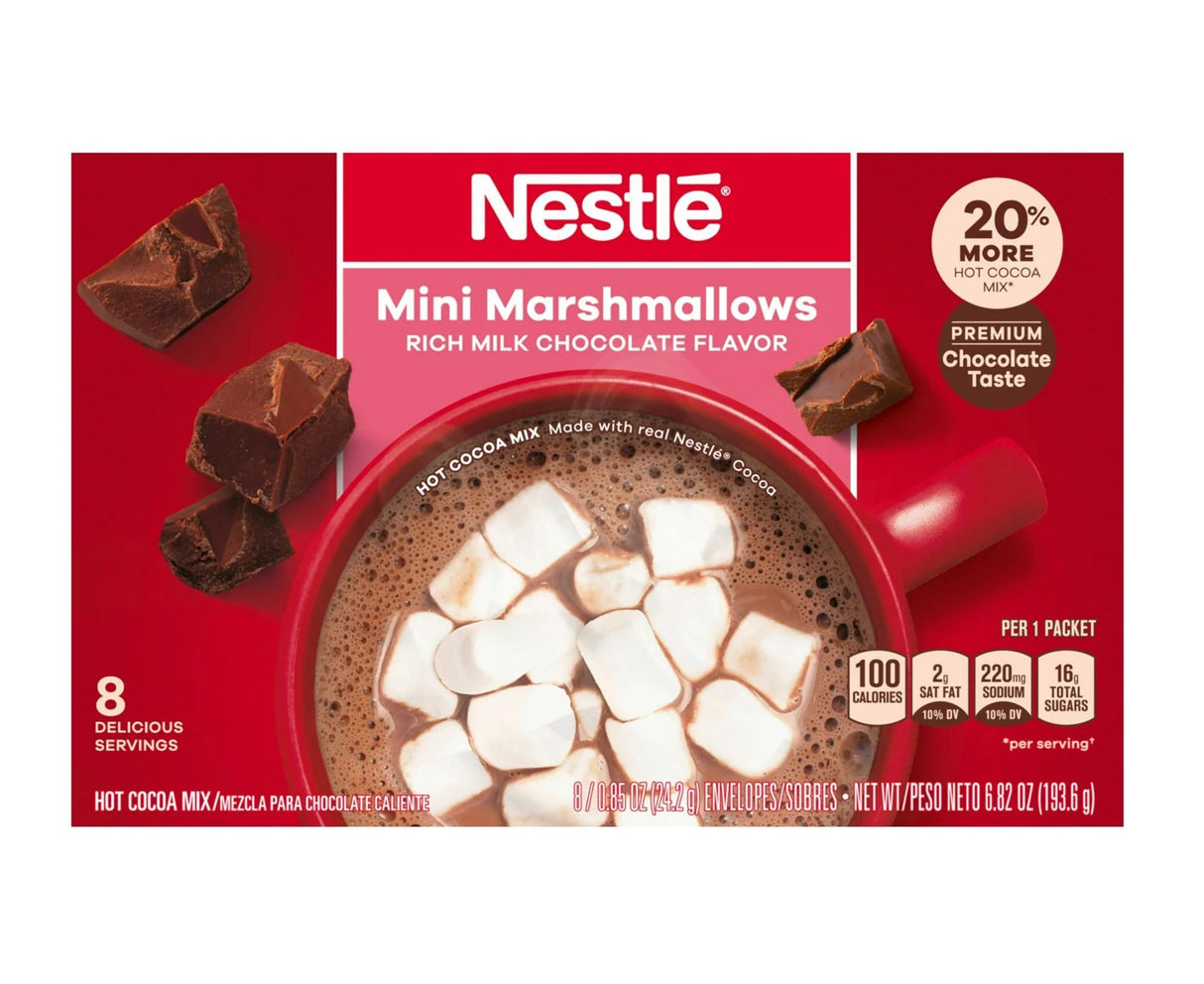 Mezcla Chocolate Caliente en Polvo Mini Marshmallows Nestle 193 g