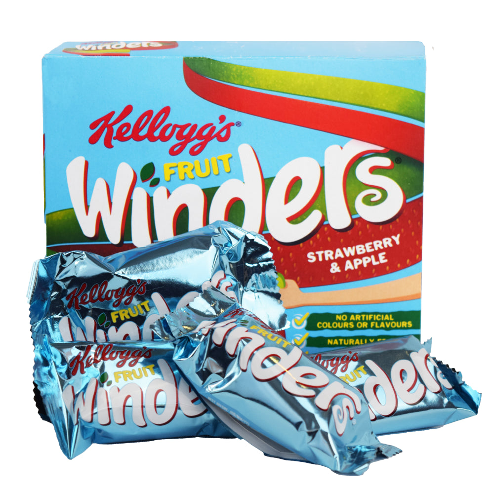 Barras de Fruta Frutilla Manzana Winders Rolls Kellogg's 5 un x 17