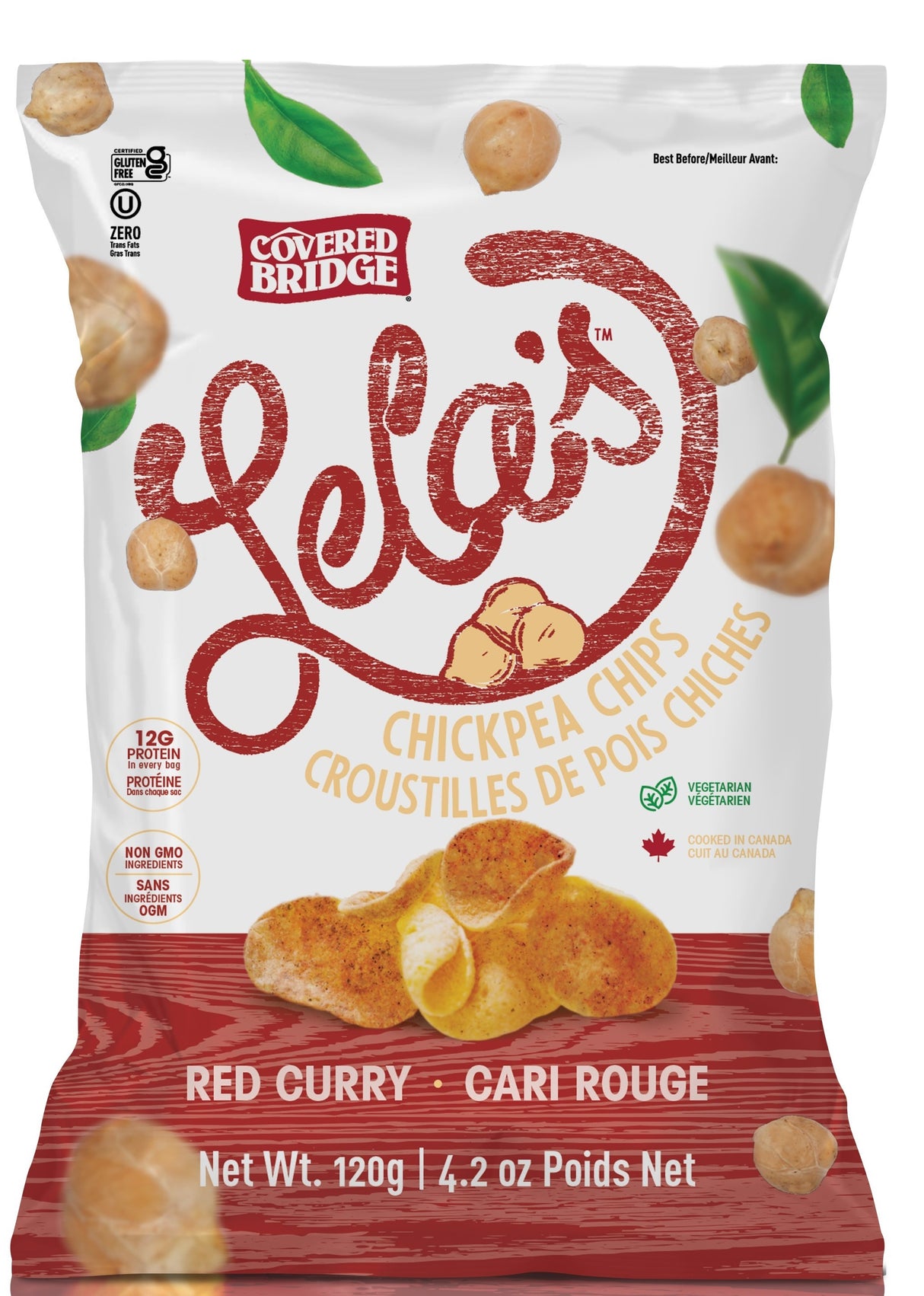 Chips Garbanzo Red Curry Covered Bridge 120 g