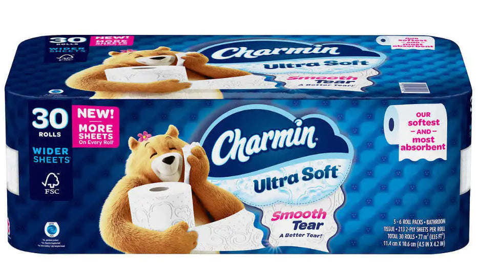 Papel Higiénico Ultra Soft Charmin 5 pack x 6 un