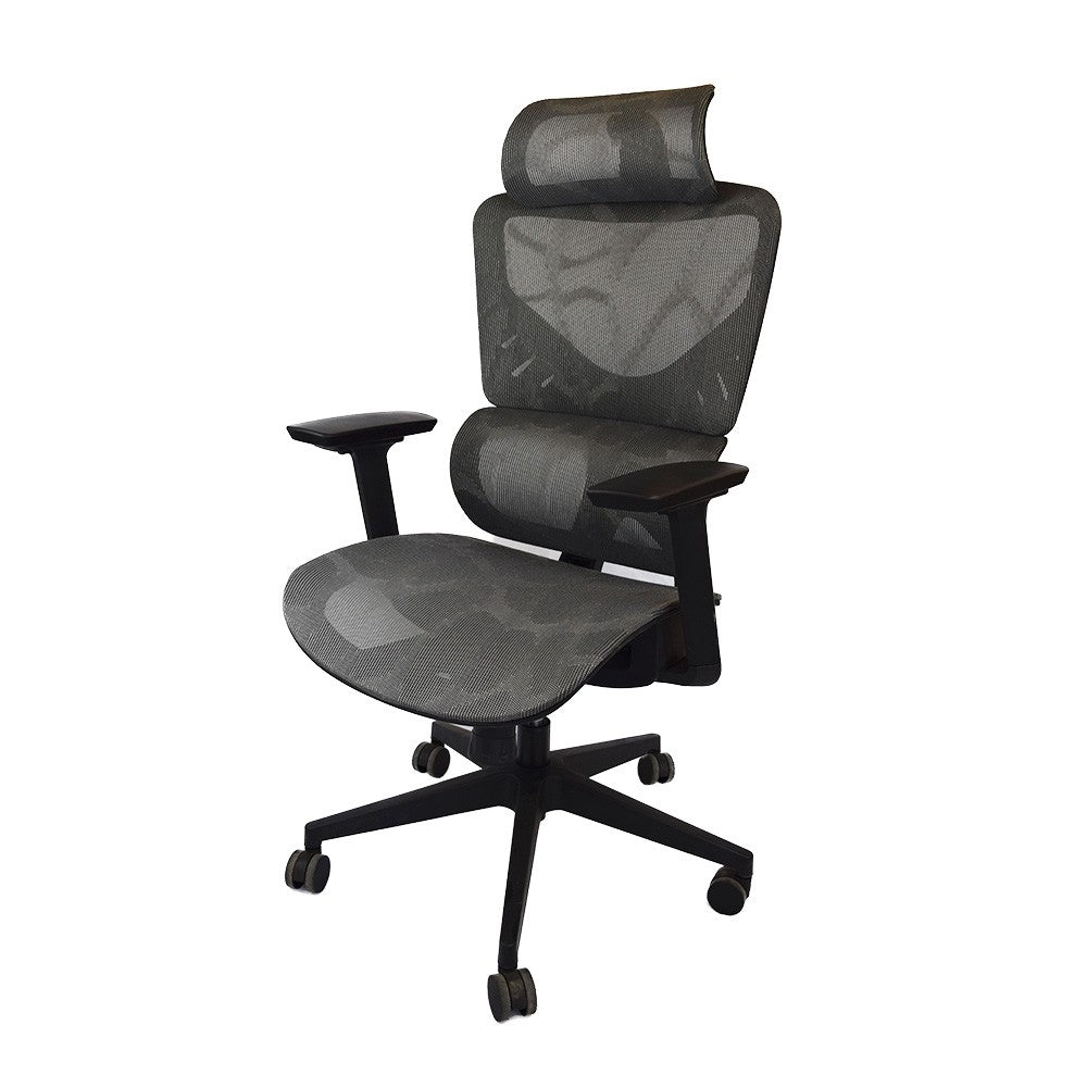 Silla Escritorio Ergonomic Series Nylon Gray Home Logics 1 un